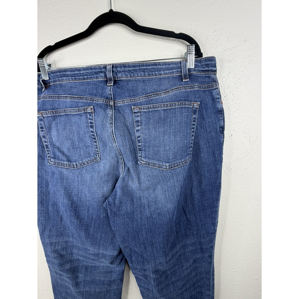 Eileen Fisher Woman 16W Blue Organic Cotton Tapered Leg Jeans Medium Wash Denim - Picture 2 of 9